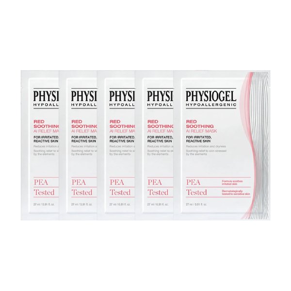 Physiogel潔美淨 層脂質安撫修護AI羽絲面膜 5片