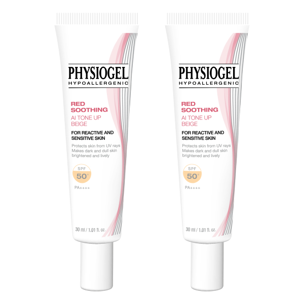 Physiogel潔美淨 層脂質AI清透潤色防曬霜 2入組