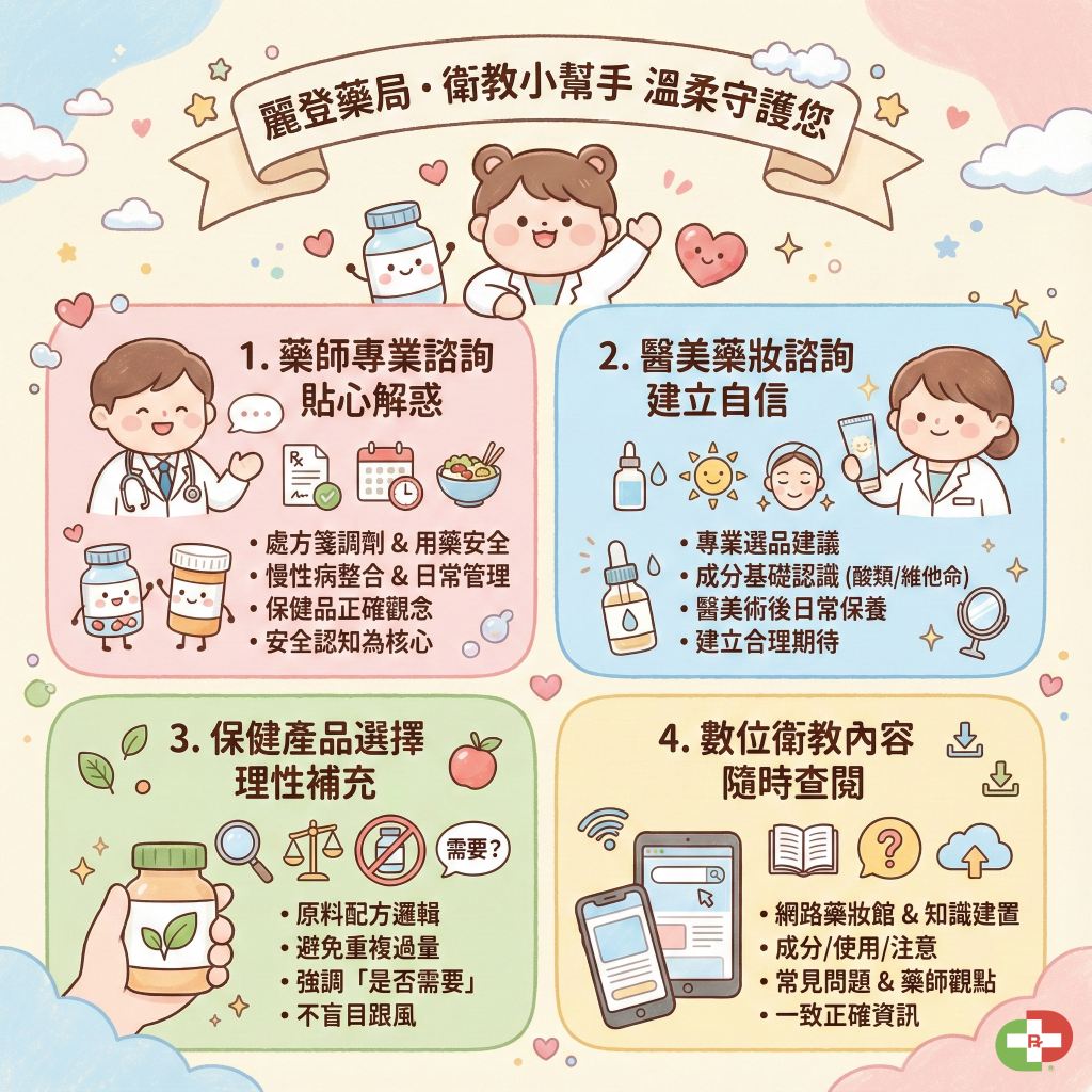 麗登藥局衛教小幫手 麗登藥局衛教小幫手