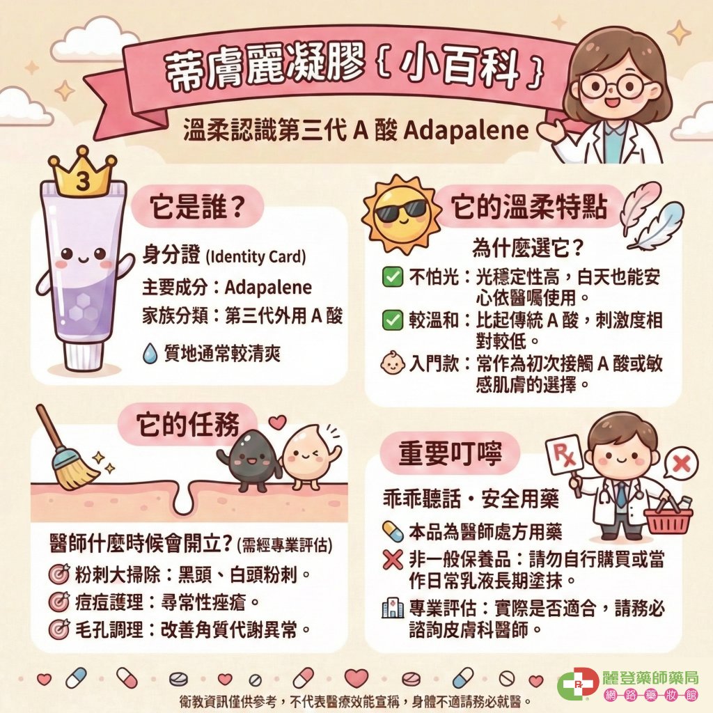 溫柔認識第三代外用A酸蒂膚麗凝膠 溫柔認識第三代外用A酸蒂膚麗凝膠